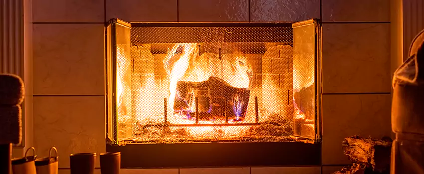 Mendota Hearth Landscape Fireplace Installation in Addison, Illinois